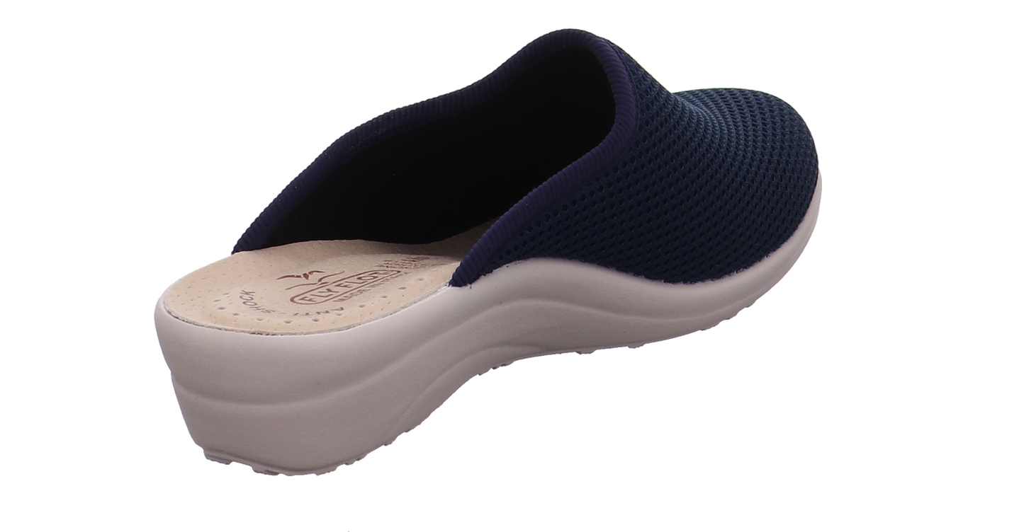 Fly Flot Tieffußbett Clog blau Bild5
