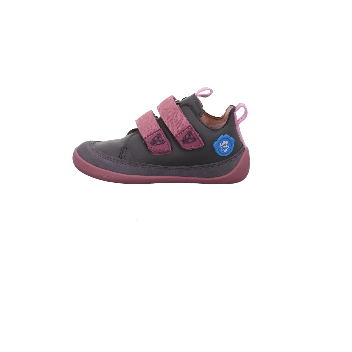 Affenzahn Barfußschuh Leder Buddy Koala grau kombi Bild1
