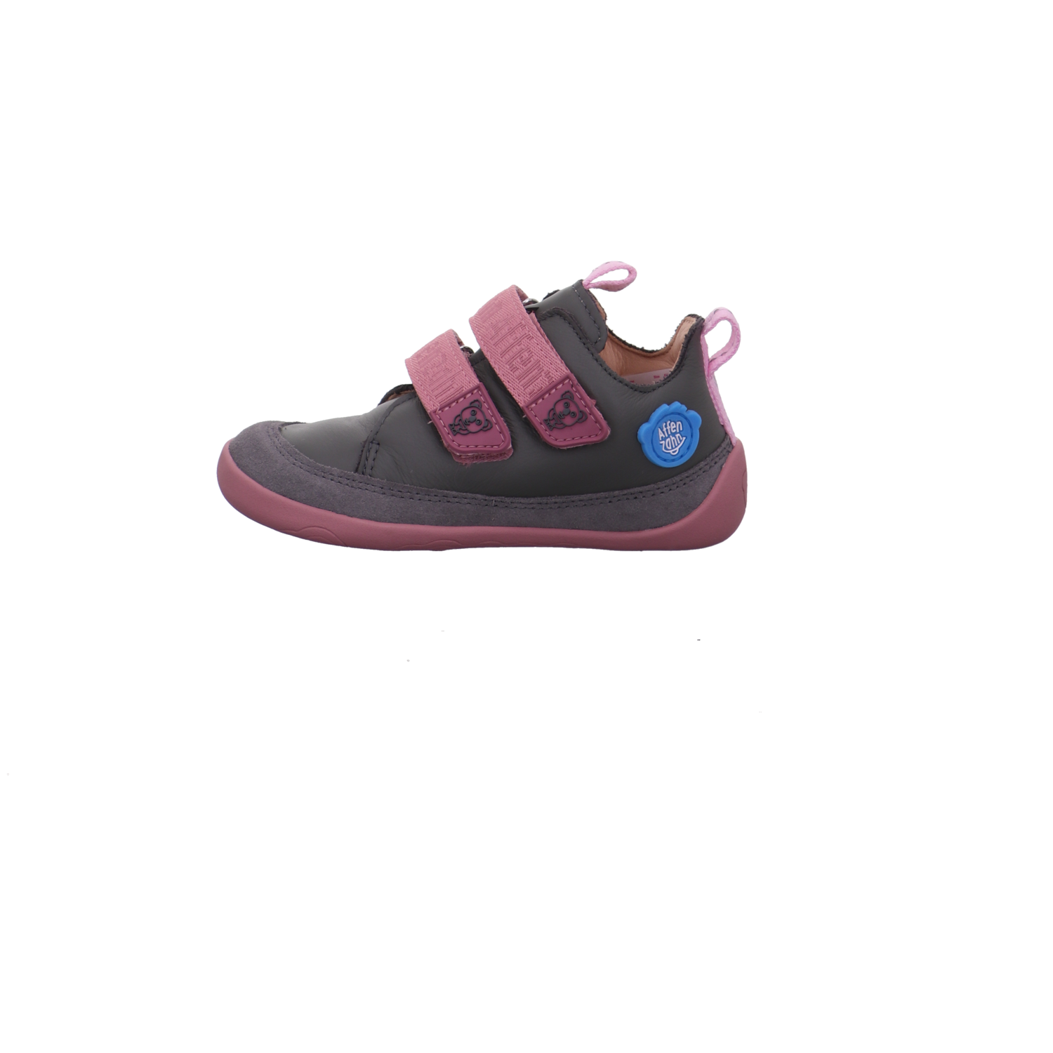 Affenzahn Barfußschuh Leder Buddy Koala grau kombi Bild1
