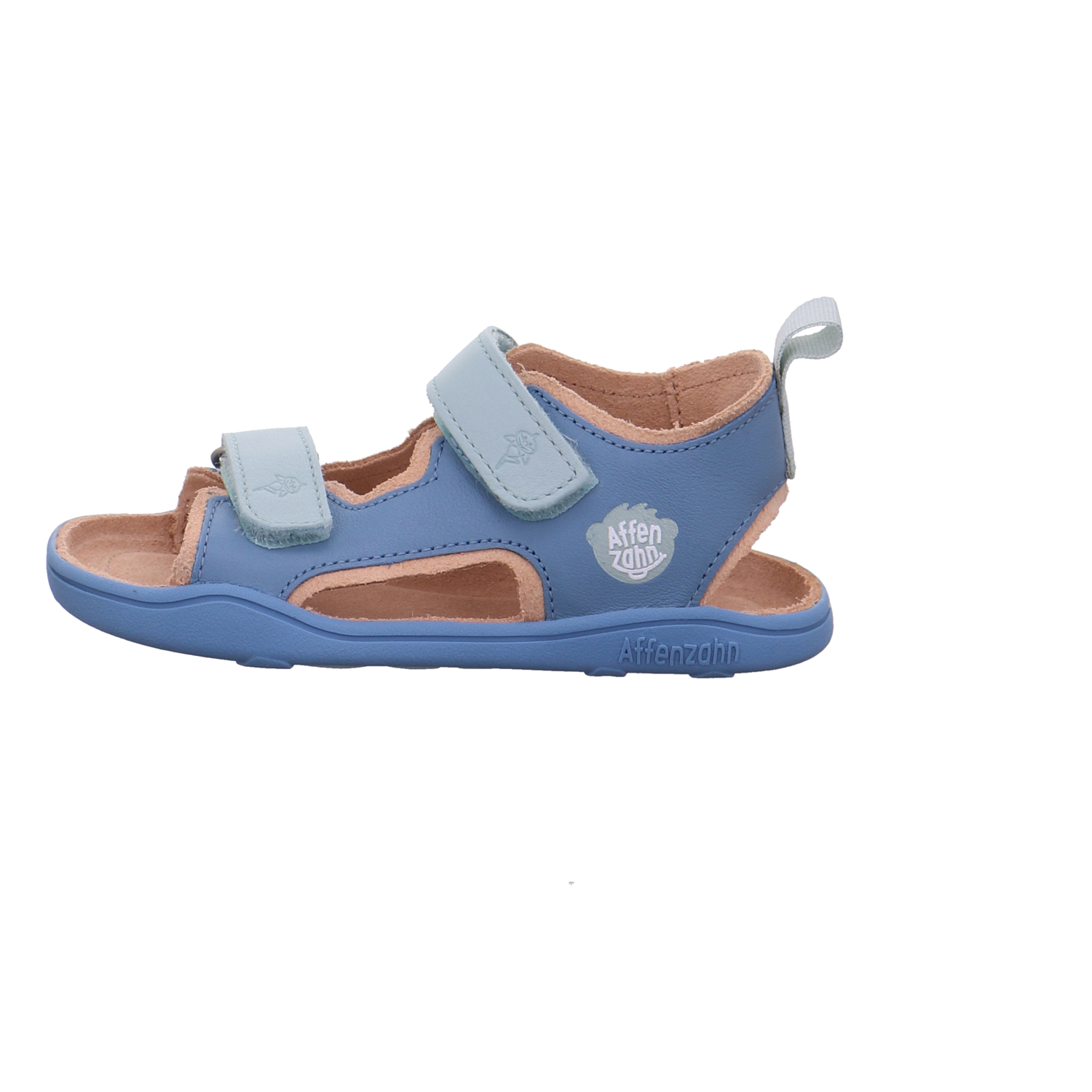 Affenzahn Sandal Leather Airy Hai blau kombi Bild1