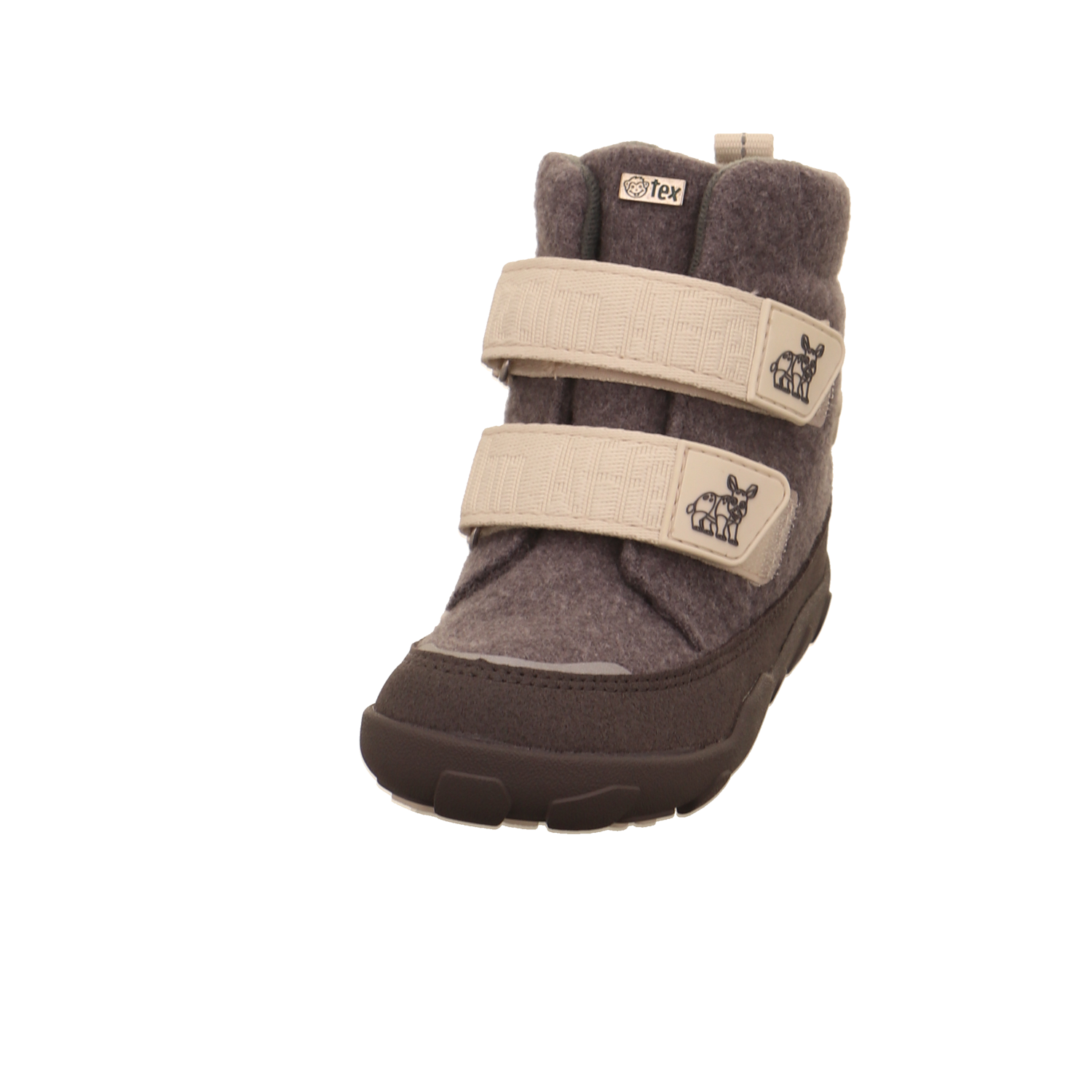 Affenzahn Winterstiefel Wolle Comfy grau kombi Bild3