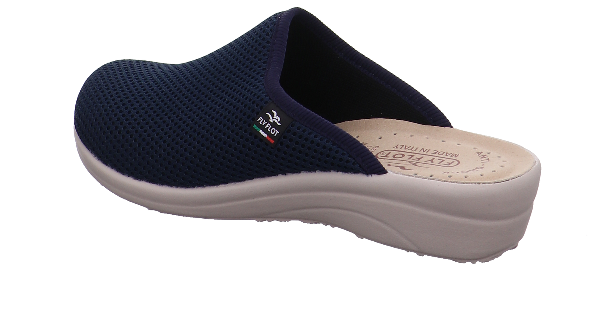 Fly Flot Tieffußbett Clog blau Bild3