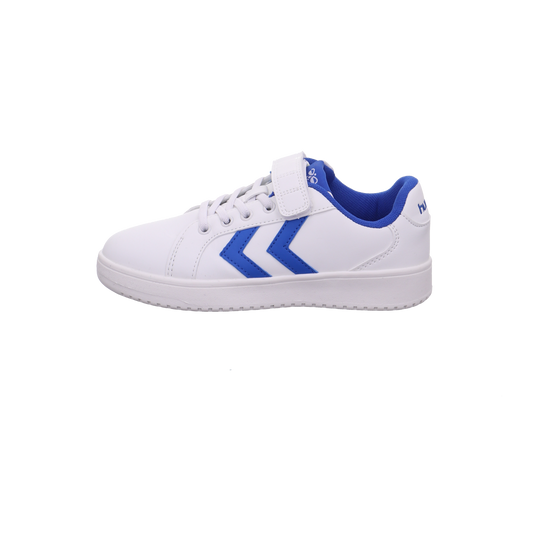Hummel DERBY COURT JR weiß blau Bild1