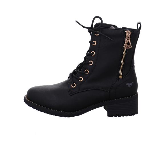 Mustang Stiefeletten schwarz kombi Bild1