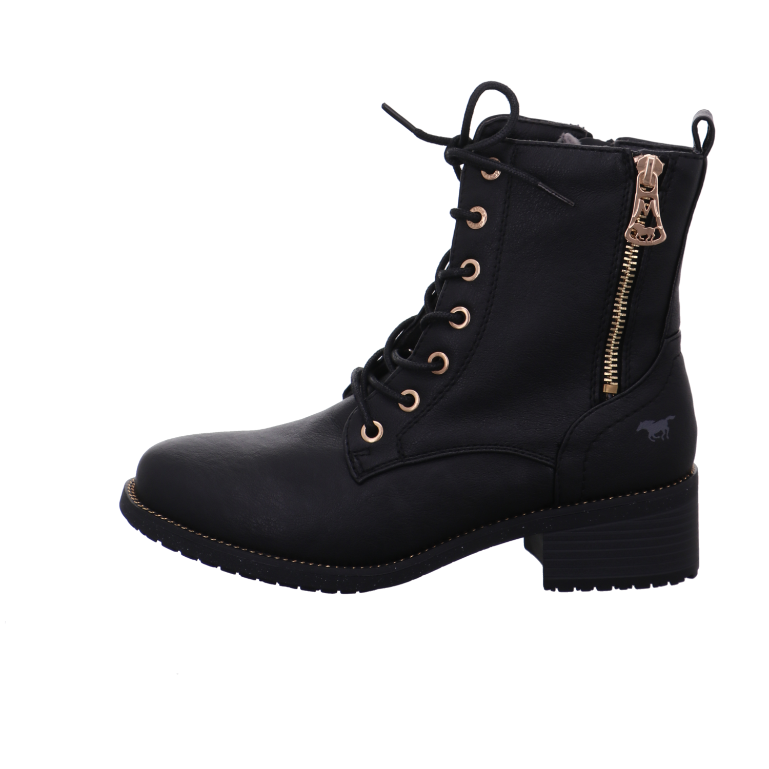 Mustang Stiefeletten schwarz kombi Bild1