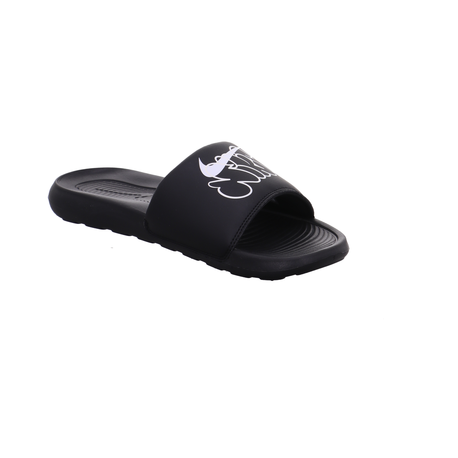 Nike NK VICTORI ONE SLIDE PRINT schwarz-weiß Bild7
