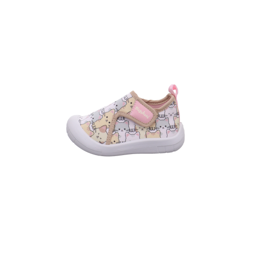 Playshoes Katze allover braun kombi Bild1