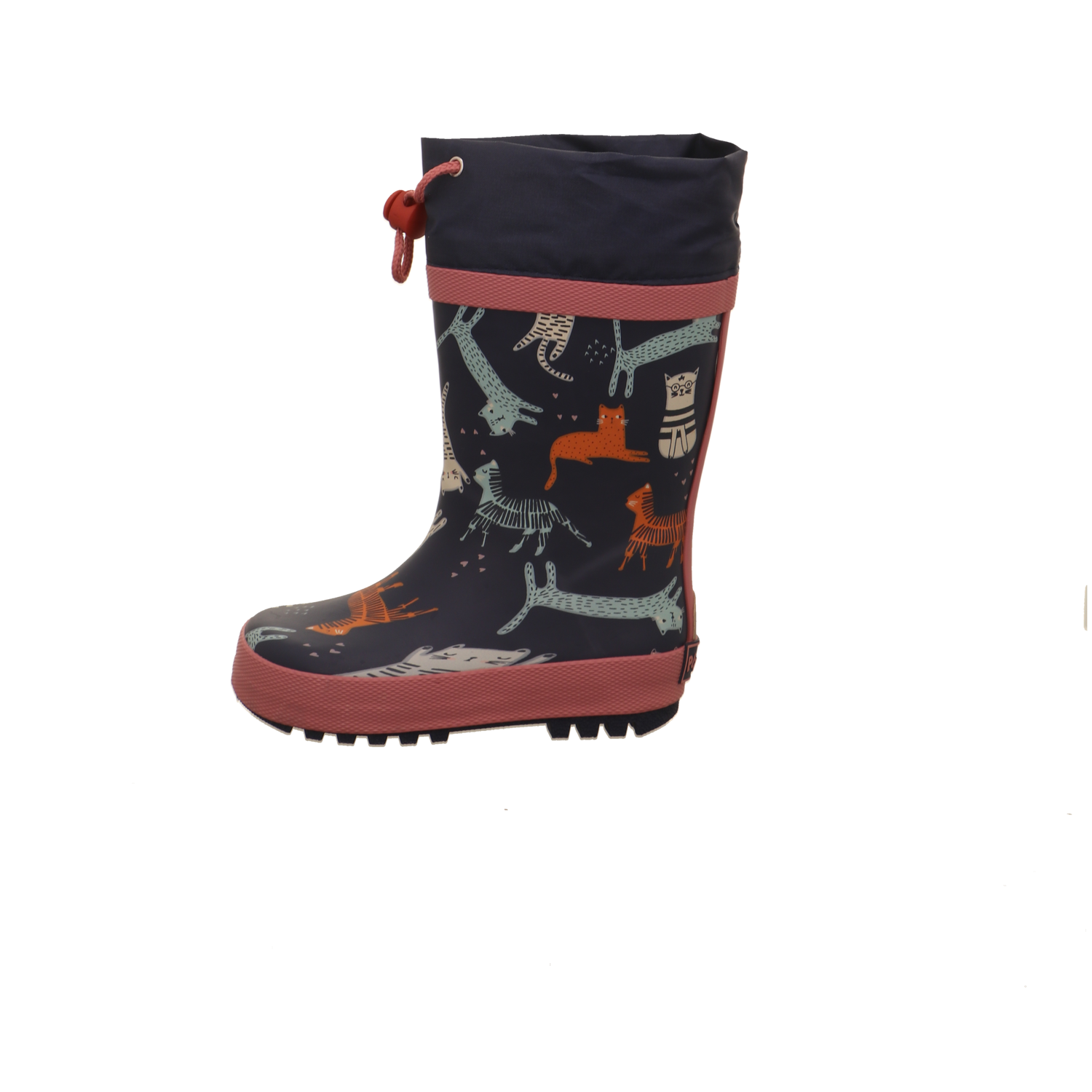 Playshoes Katzen allover blau kombi Bild1