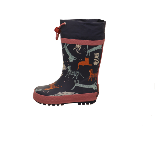 Playshoes Katzen allover blau kombi Bild1