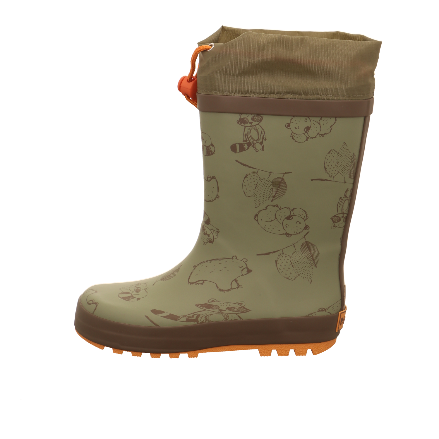 Playshoes Waschbär olive Bild1