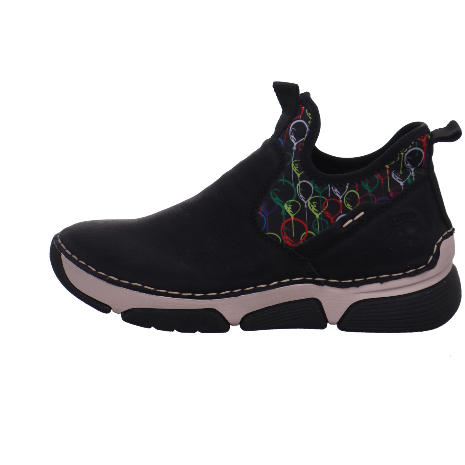 Rieker Halbschuhe schwarz kombi Bild1
