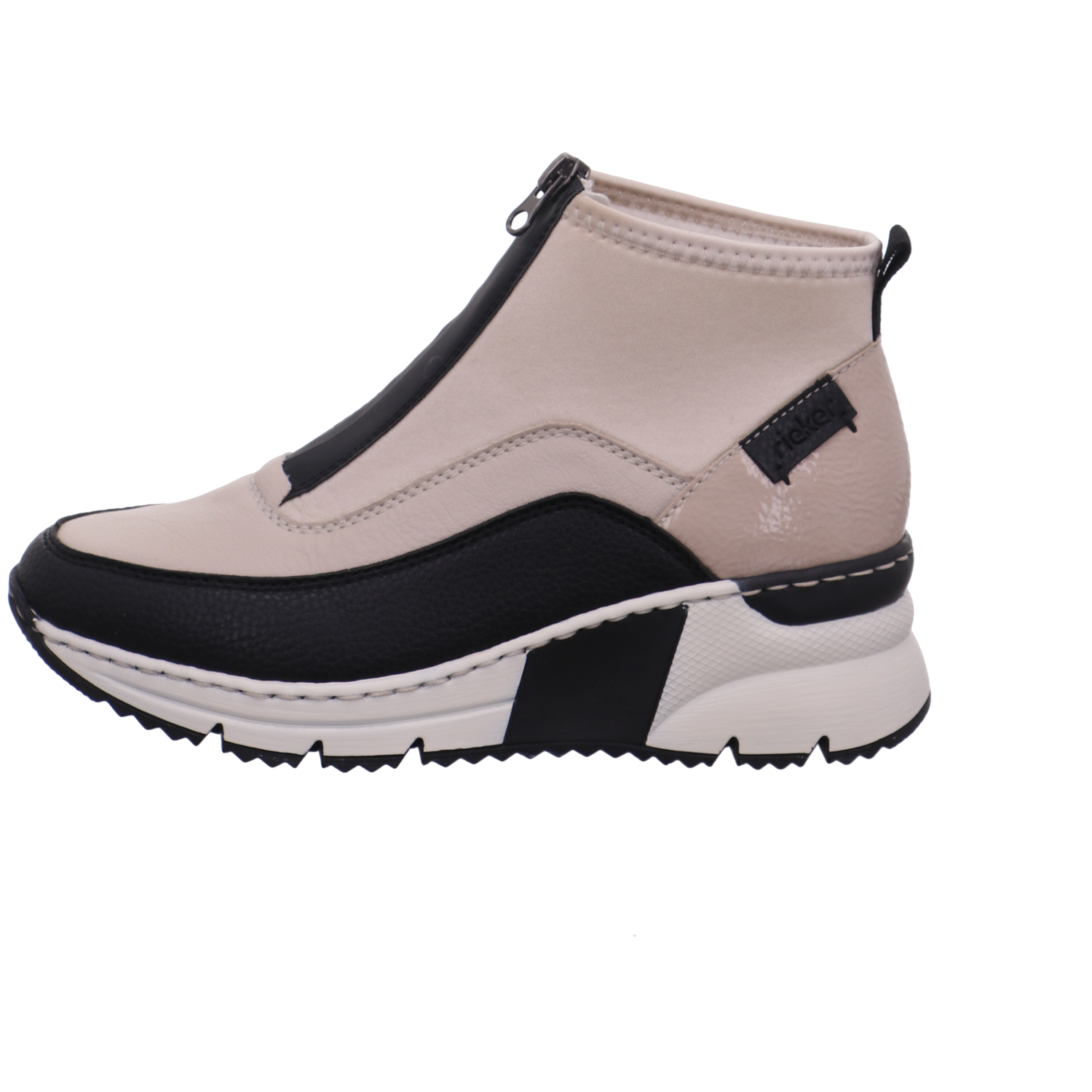 Rieker Stiefeletten beige kombi Bild1
