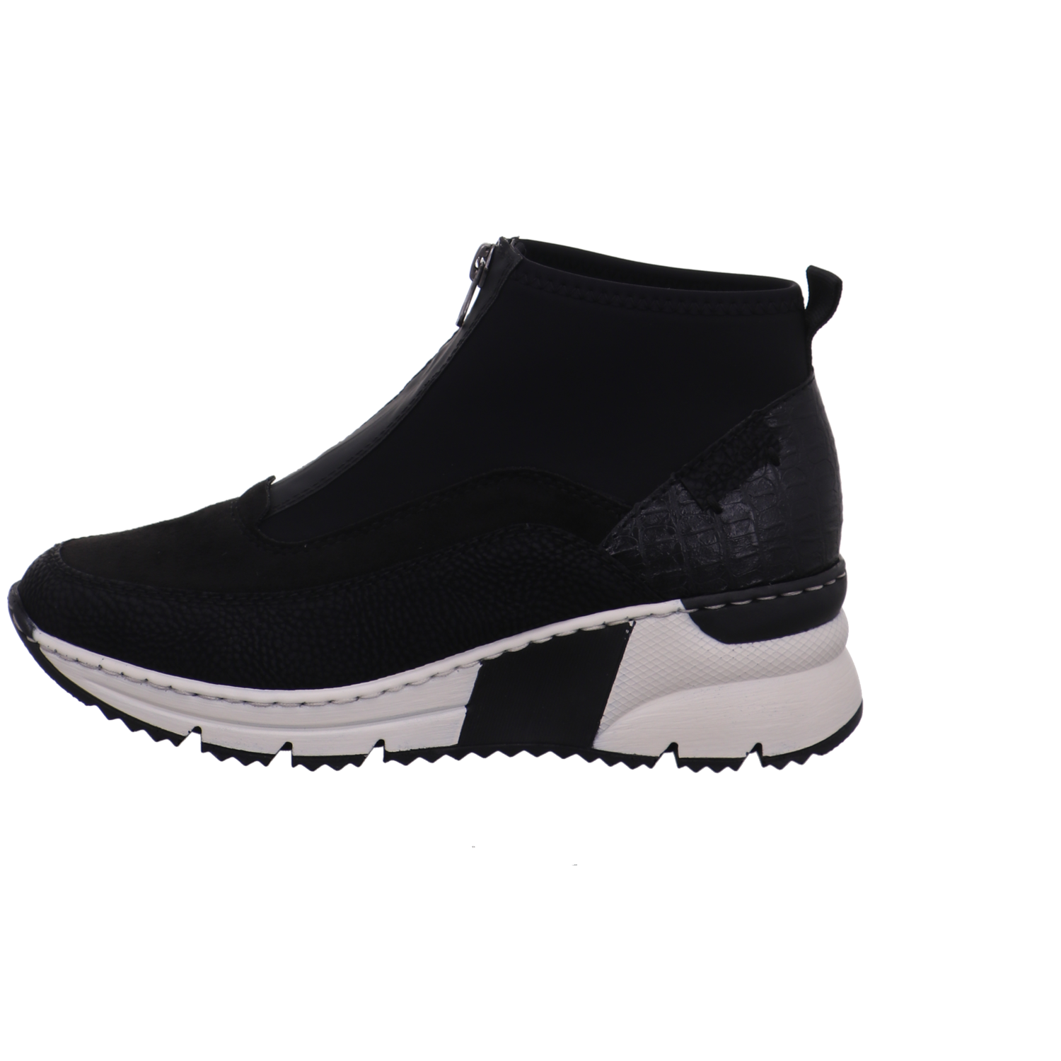 Rieker Stiefeletten schwarz kombi Bild1