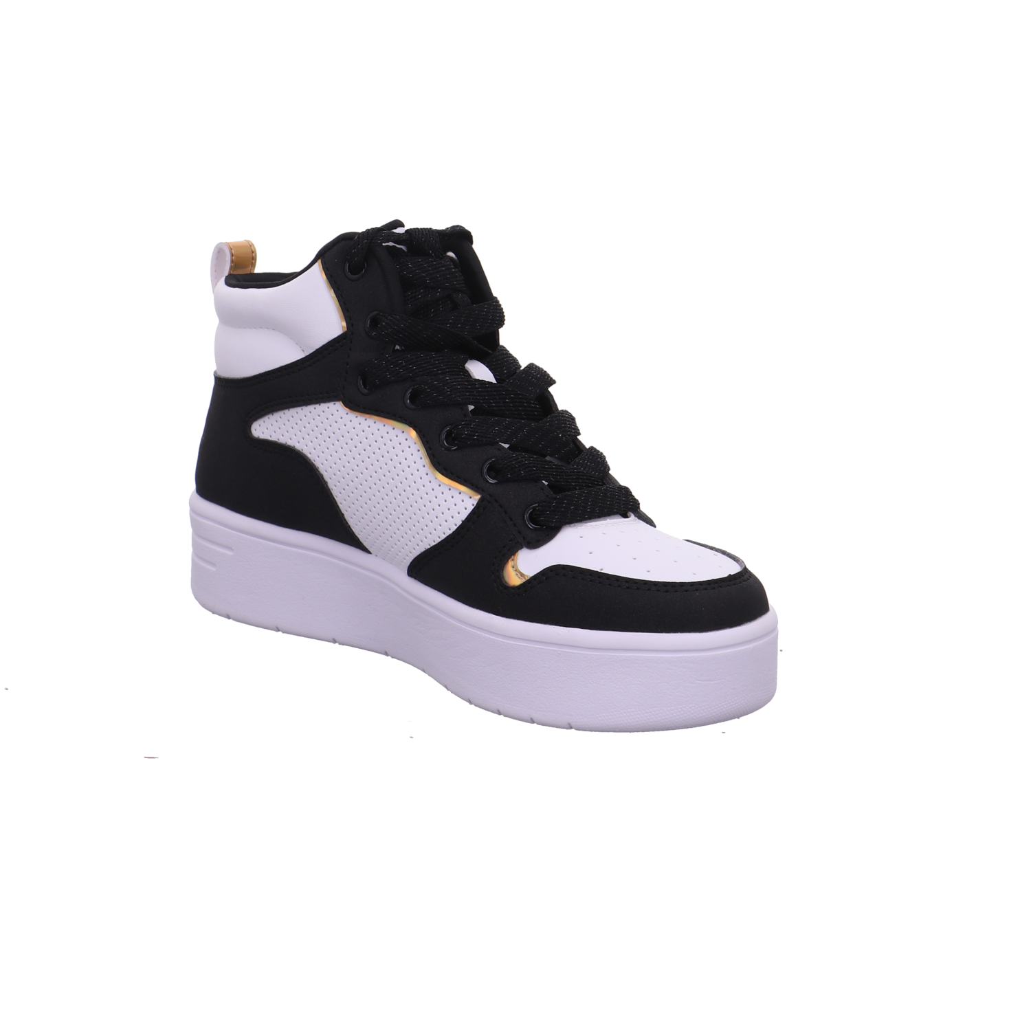 Skechers COURT HIGH-SHINE KICKS weiß-schwarz Bild7