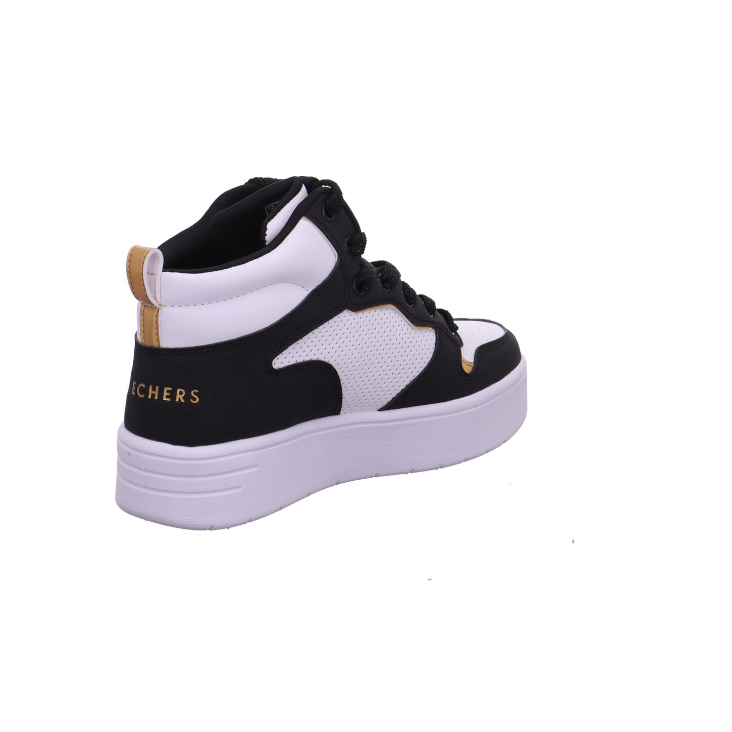 Skechers COURT HIGH-SHINE KICKS weiß-schwarz Bild5