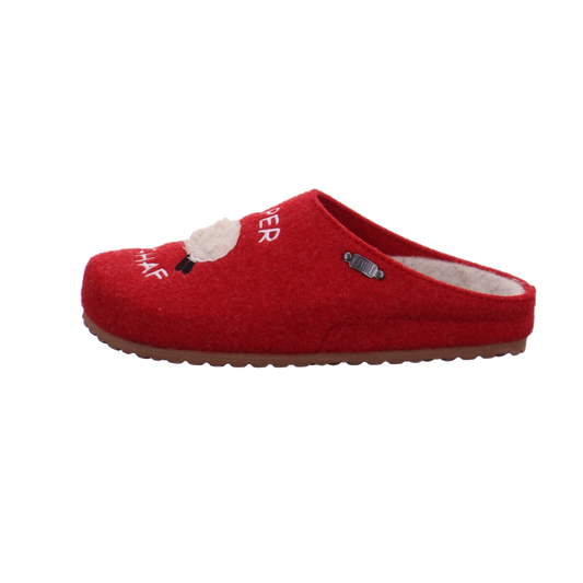 Supersoft Tieffußbett Clog rot kombi Bild1