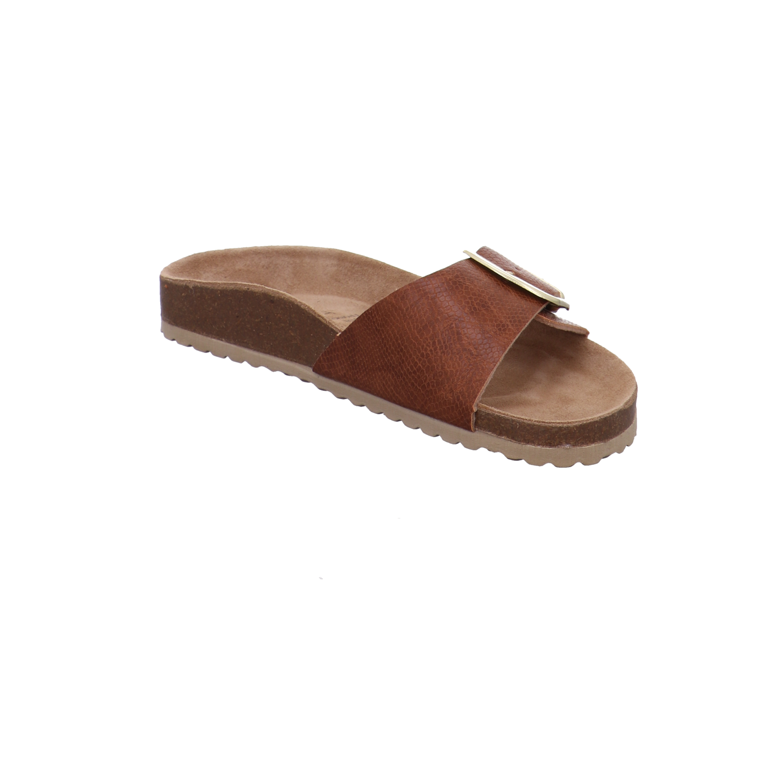 Supersoft Tieffußbettpantoletten cognac Bild7