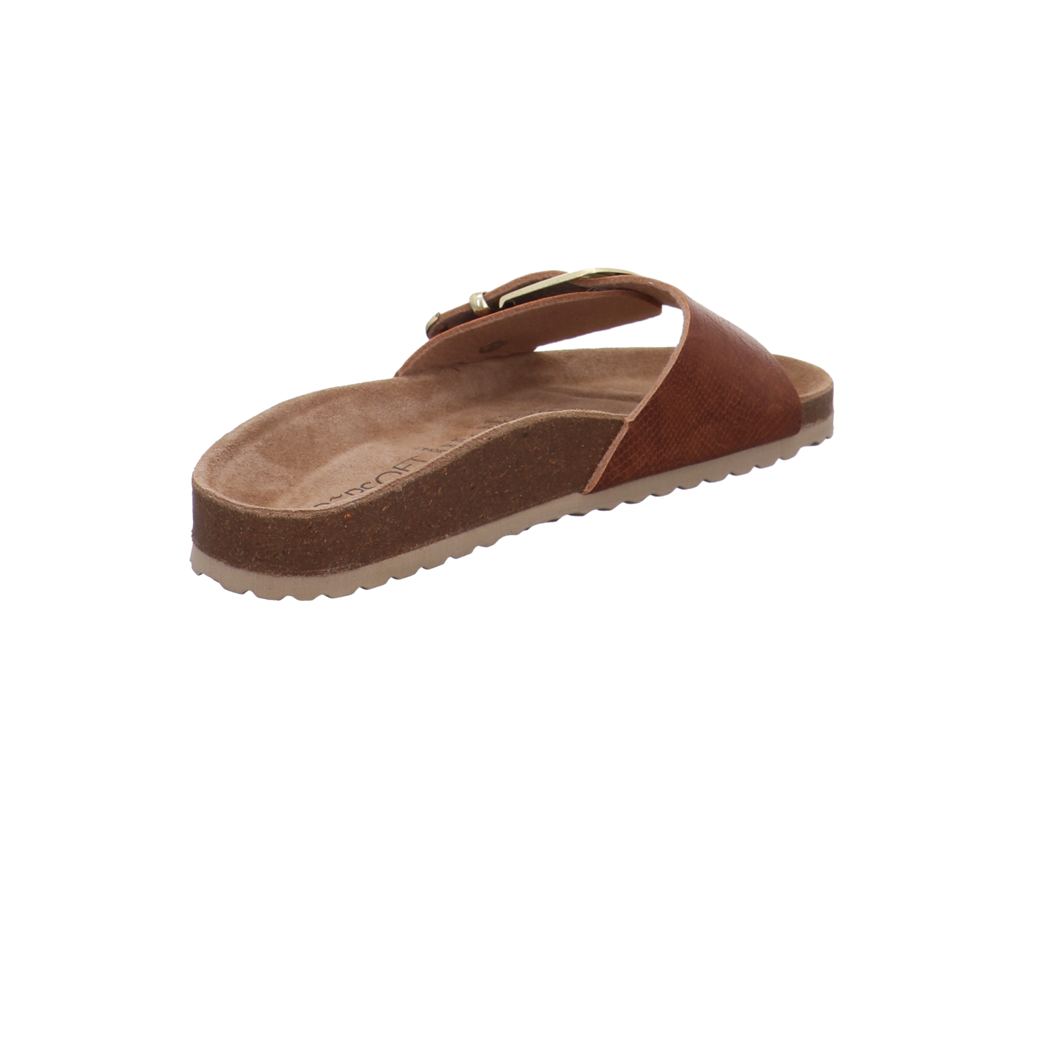Supersoft Tieffußbettpantoletten cognac Bild5