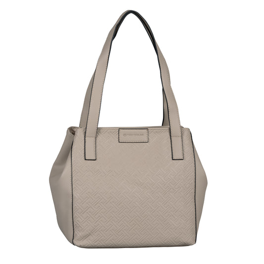 Tom Tailor MIRENDA ZIP SHOPPER L taupe