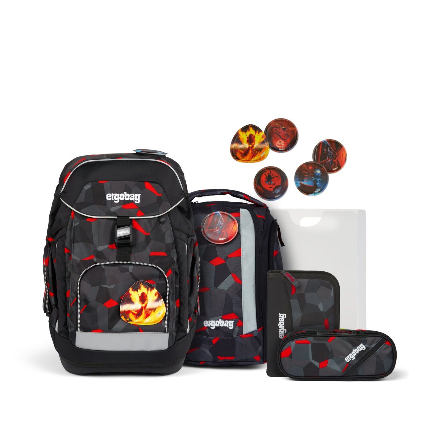 ergobag maxi-set schwarz kombi