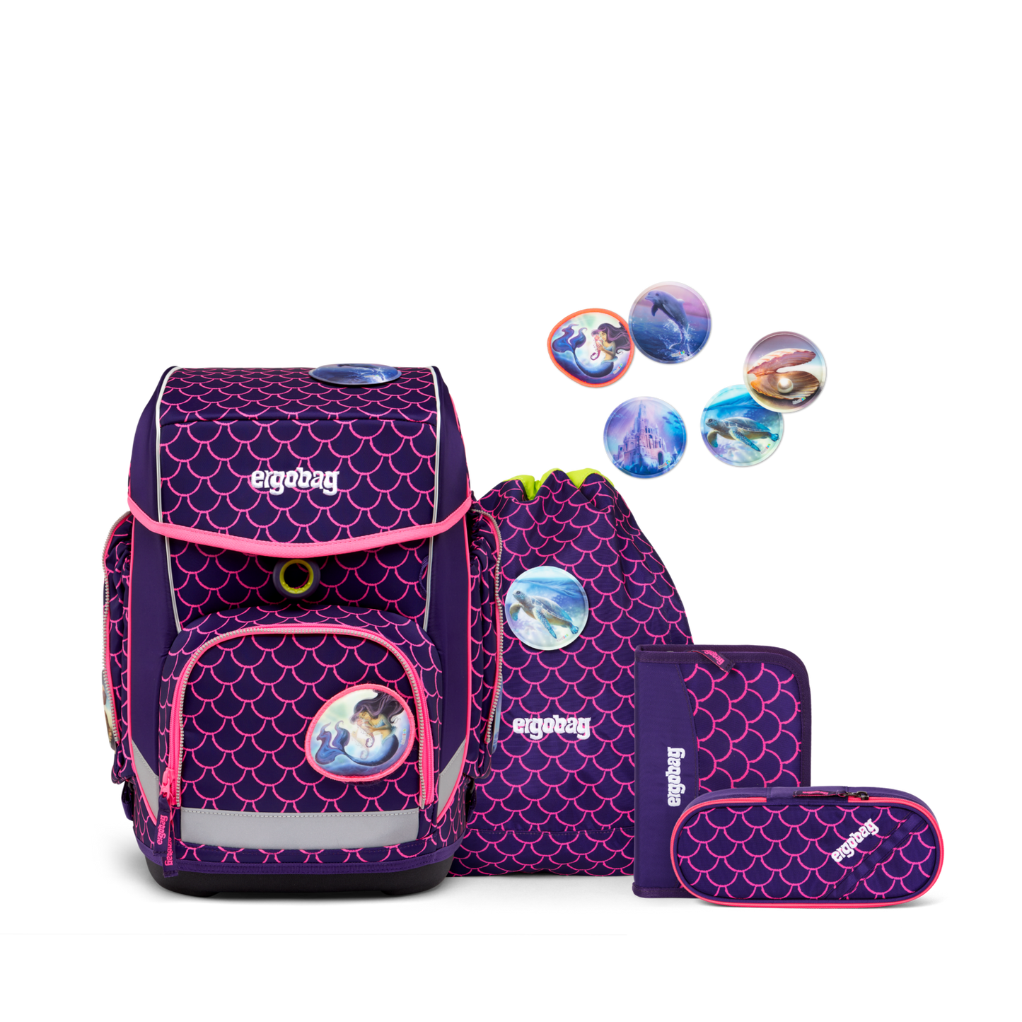 ergobag cubo-set viola lila